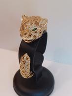 Verguld, Geïnspireerd door de panter van Cartier - Armband, Antiek en Kunst