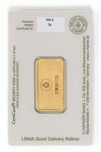 5 grammes - Or .999 - C. Hafner - Scellé & avec certificat