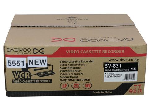 Daewoo SV-831 | VHS Videorecorder | NEW IN BOX, Audio, Tv en Foto, Videospelers, Verzenden