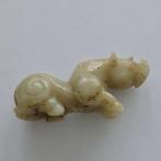 Oud-Chinees Jade Zeer zeldzame neushoornkraal talisman - 93, Antiek en Kunst