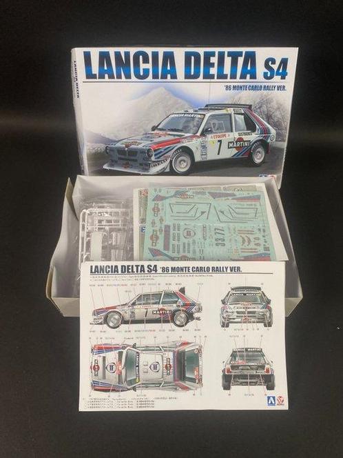 Aoshima - 1:24 - Lancia Delta S4 - 1986 Rallye de, Hobby en Vrije tijd, Modelauto's | 1:5 tot 1:12