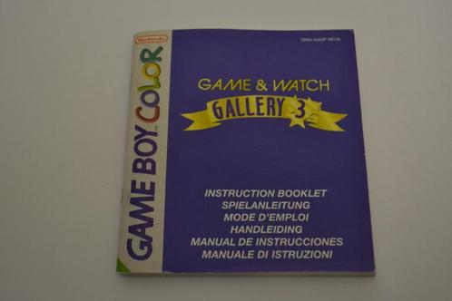 Game & Watch Gallery 3 (GBC NEU6 MANUAL), Consoles de jeu & Jeux vidéo, Consoles de jeu | Nintendo Portables | Accessoires