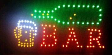 Bier bar drank cafe LED bord lamp verlichting lichtbak recla, Verzenden