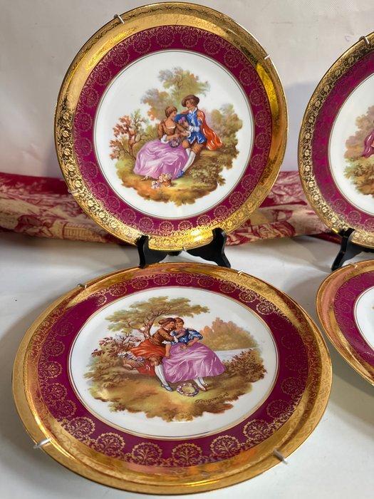 Limoges - Wandbord - Porselein, Verguld - Exclusief LIMOGES., Antiek en Kunst, Curiosa en Brocante