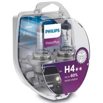 Philips H4 VisionPlus 12342VPS2 Autolampen, Verzenden