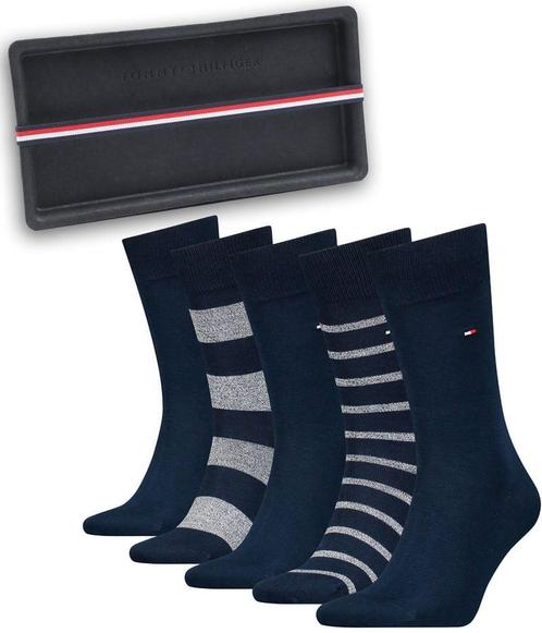 Tommy Hilfiger Giftbox Flag Socks 5-Pack maat 39-41 Heren, Kleding | Heren, Sokken en Kousen, Nieuw, Verzenden