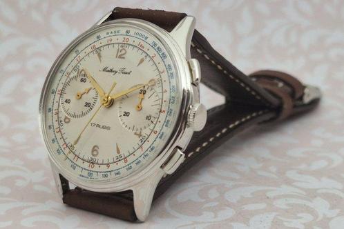 Chronographe Suisse - Mathey-Tissot - Cal. Landeron 48 -, Handtassen en Accessoires, Horloges | Heren