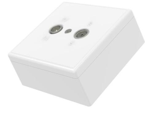 Veiling - Hama Antenne-eindcontactdoos 75 Ohm opbouw, Audio, Tv en Foto, Televisie-accessoires, Gebruikt