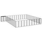 vidaXL Hondenkennel 46 panelen 50x100 cm gepoedercoat staal, Verzenden