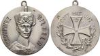Verzilverte brons medaille 1914 I wereldoorlog:, Postzegels en Munten, Penningen en Medailles, Verzenden