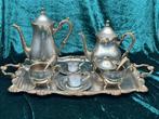 Silberfarbenes Barock-Kaffeeservice - Service à café - Métal