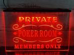 Poker room neon bord lamp LED cafe verlichting reclame licht, Verzenden, Nieuw