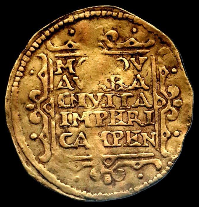 Nederland, Kampen Dukaat 1653, R1, Postzegels en Munten, Munten | Nederland