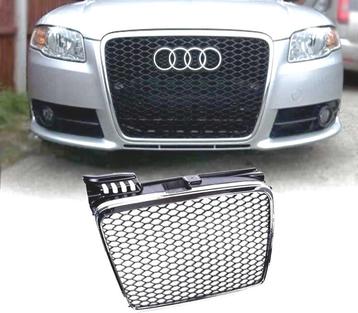 CALANDRE AUDI A4 B7 LOOK RS NOIR CHROMÉ beschikbaar voor biedingen