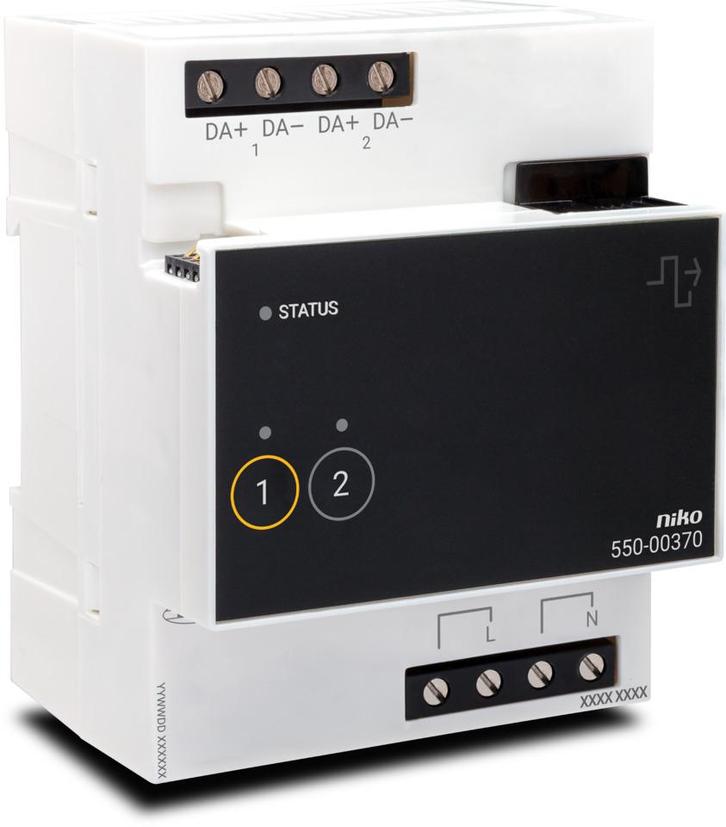 Niko Dali-2 Adresserbare 2-Kanaals Controlemodule -, Doe-het-zelf en Bouw, Elektriciteit en Kabels, Verzenden