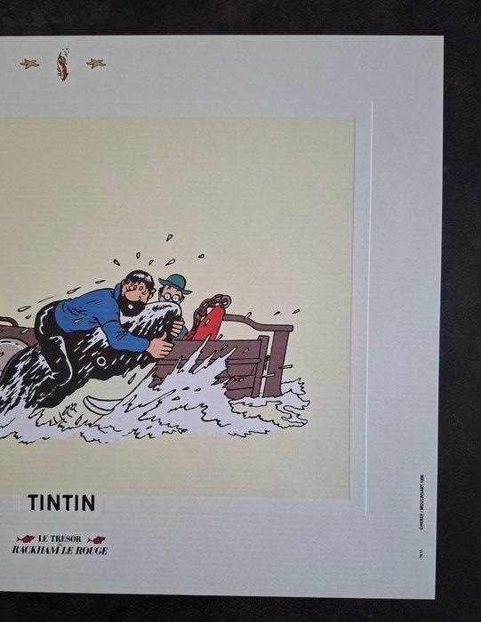 Tintin - 1 Lithographie Tintin - Le Trésor de Rackham le, Livres, BD