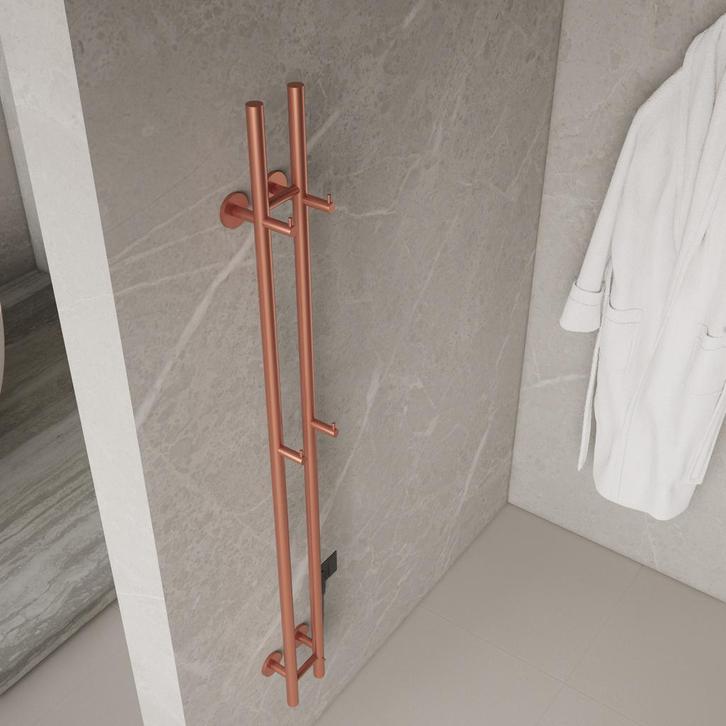 Elektrische Staafhanddoekradiator Dubbel BWS Roku 120 Watt, Doe-het-zelf en Bouw, Sanitair, Overige typen, Nieuw, Ophalen of Verzenden