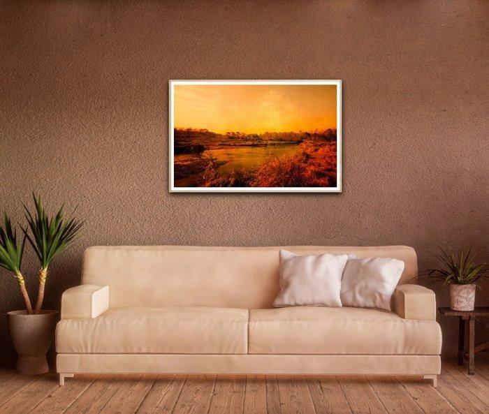 Viet Ha Tran - Sunset in Chitwan - XL, Antiquités & Art, Art | Objets design