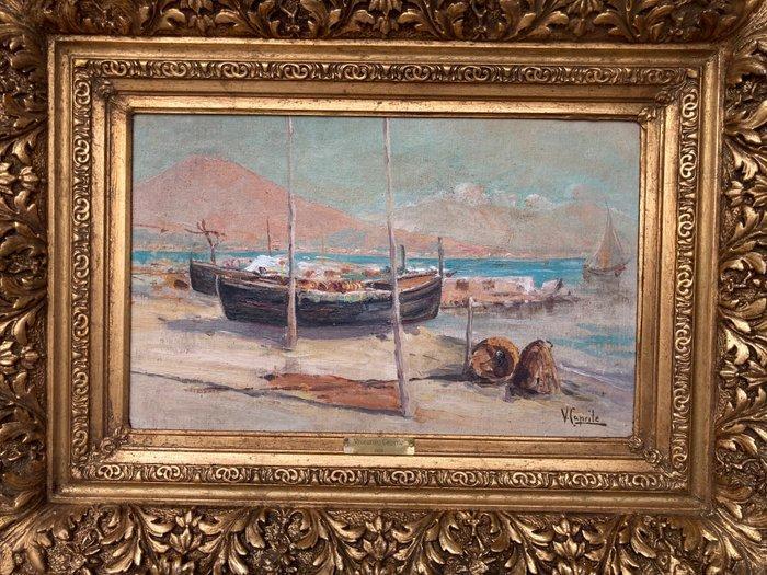 Vincenzo Caprile (1856-1936), attribuito a - Gozzo a, Antiek en Kunst, Kunst | Schilderijen | Klassiek