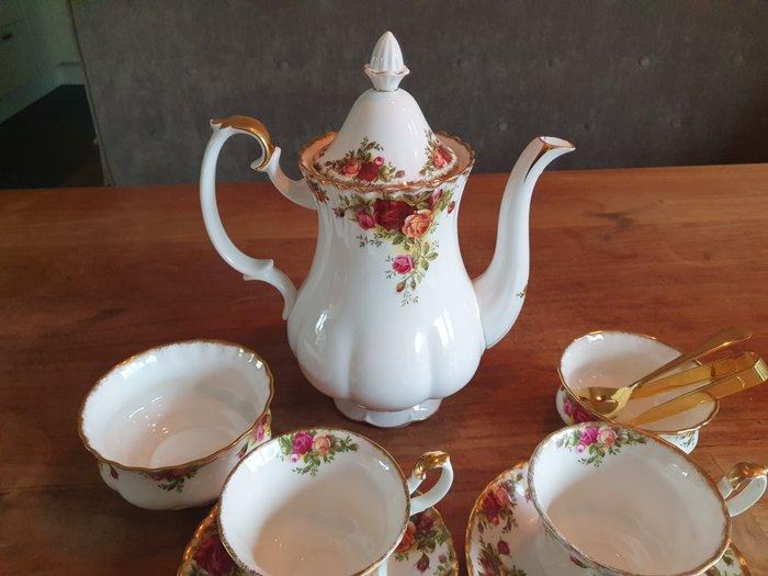 Royal Albert - Tafelservies (10) - Porselein, Goud - Losse, Antiquités & Art, Antiquités | Meubles | Tables