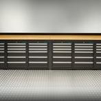 Datona Werkbank PRO - bamboe werkblad - 36 lades - 400 cm -, Doe-het-zelf en Bouw, Werkbanken, Ophalen of Verzenden, Nieuw