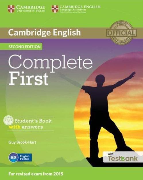 Complete First Students Book + Answers CD + Testbank, Boeken, Taal | Engels, Zo goed als nieuw, Verzenden