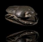 Oud-Egyptisch Schist Egyptische scarabee-amulet. - 1 cm