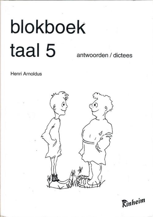 Kinheim Antwoorden Blokboek Dictees Taal 5, Livres, Livres scolaires, Envoi