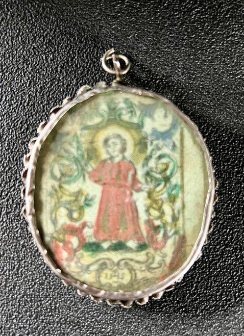Reliquaire - En alliage, Papier, Verre - 1650-1700 -, Antiek en Kunst, Kunst | Niet-Westerse kunst