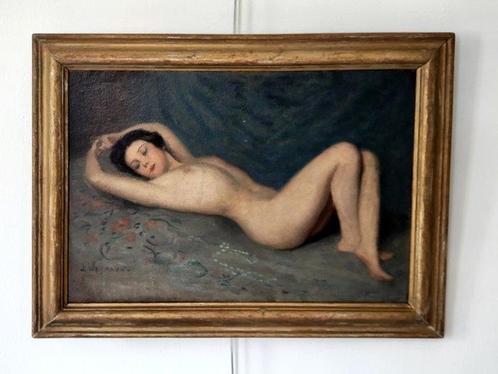 Jacques Weismann (1878-1962) - Jeune femme allongée dévêtue, Antiek en Kunst, Kunst | Schilderijen | Klassiek