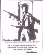 Jonathan Jackson tijdens een insurrectie op poster (Posters), Verzamelen, Verzenden, Nieuw, Overige onderwerpen, Met lijst