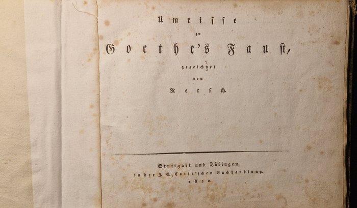 Retsch - Umrisse zu Goethes Faust - 1820, Antiek en Kunst, Antiek | Boeken en Manuscripten