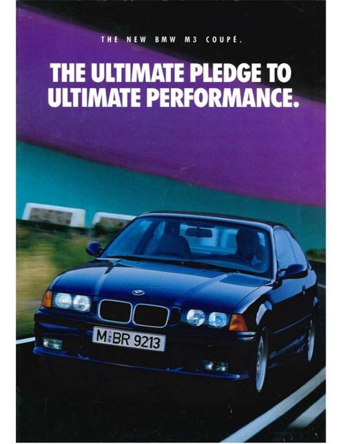 1992 BMW M3 COUPE BROCHURE ENGELS, Livres, Autos | Brochures & Magazines