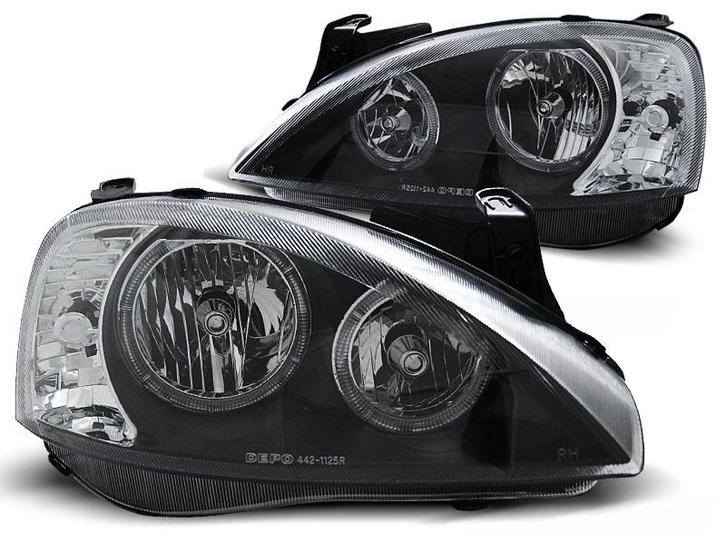 Koplampen dual halo rims OPEL CORSA C 11 00-09 06 ANGEL E..., Auto-onderdelen, Verlichting, Nieuw, Ophalen of Verzenden