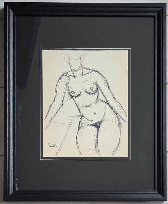 Siep Van Den Berg (1913-1998) - Naakte vrouw, Antiek en Kunst, Kunst | Designobjecten