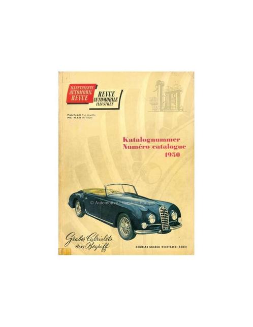 1950 AUTOMOBIL REVUE JAARBOEK DUITS FRANS, Livres, Autos | Livres, Enlèvement ou Envoi