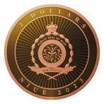 Niue. 2 Dollars 2023 1oz Niue Hibernia Rose Gold & 24k Gold