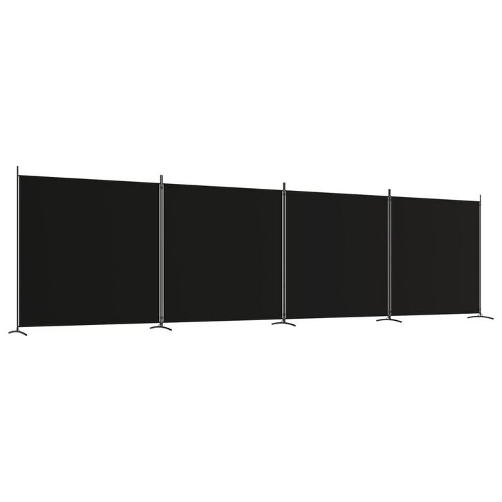 Kamerscherm Zwart 698cm | Retour Deal | 40% Korting, Huis en Inrichting, Woonaccessoires | Kamerschermen, Nieuw, Verzenden