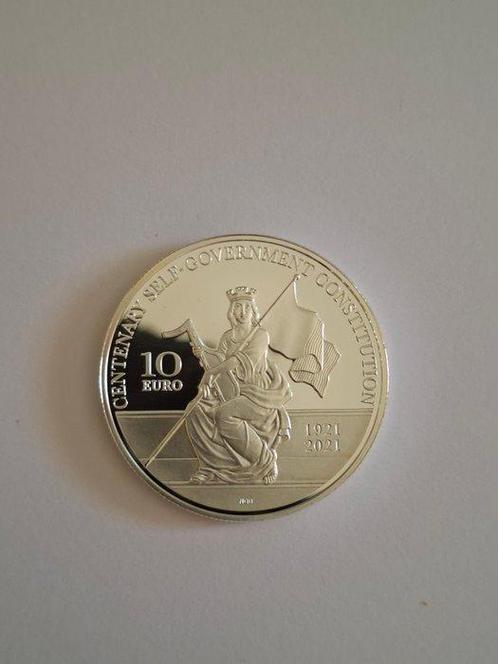Malte. 10 Euro 2021 Centenary of the 1921 Self-Government, Postzegels en Munten, Munten | Europa | Euromunten
