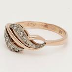 Ring - 14 karaat Roségoud, Witgoud Diamant (Natuurlijk) -, Nieuw