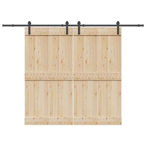 vidaXL Doos met onderdelen voor schuifdeur 427 cm staal, Doe-het-zelf en Bouw, Hang- en Sluitwerk, Nieuw, Verzenden