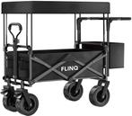 2dekans | FlinQ Bolderkar met Dak tot 130 KG - Opvouwbaar -, Caravans en Kamperen, Ophalen of Verzenden, Nieuw