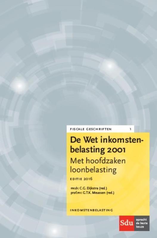 De Wet Inkomstenbelasting 2001 / Editie 2016 / Fiscale, Boeken, Wetenschap, Gelezen, Verzenden