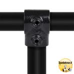 Kort T-stuk type 2 - 21,3mm Steigerbuiskoppeling zwart, Ophalen of Verzenden, Nieuw