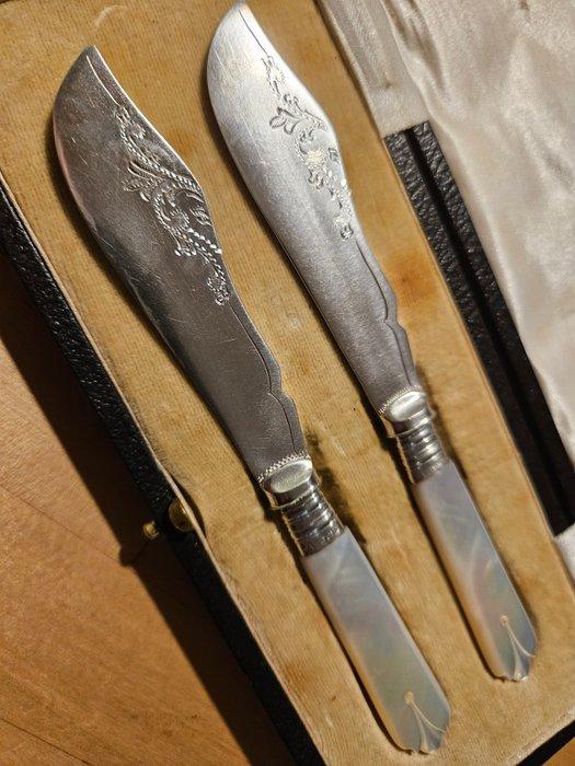 Yates Brothers, Sheffield (reg. 1900) - Bestekset (2) - .925, Antiek en Kunst, Antiek | Zilver en Goud