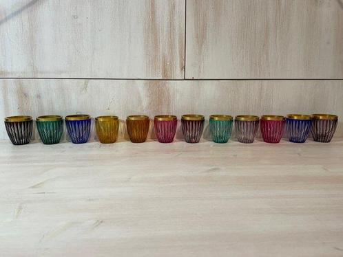 Pot (12) - glas in lood - Kleine drinkglas, Antiek en Kunst, Curiosa en Brocante