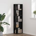 vidaXL Boekenkast 5-Laags Zwart Eiken 45x23,5x162,5 cm, Huis en Inrichting, Kasten | Boekenkasten, Verzenden, Nieuw