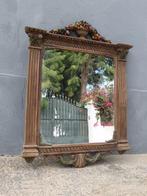 Miroir- Miroir à pot avec colonnes - pâte de bois