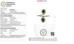 Verlovingsring - 14 karaat Geel goud - 1.37ct. tw. Smaragd -