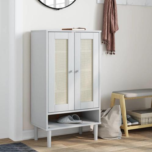 vidaXL Schoenenkast SENJA 59,5x35x107 cm rattan look, Huis en Inrichting, Kasten | Schoenenkasten, Nieuw, Verzenden